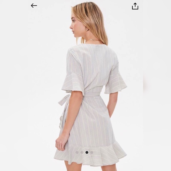 Lumiere Flounce Wrap Front Dress - Picture 3 of 8